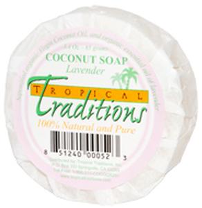 Coconut Oil Soap - Lavender - 1 bar