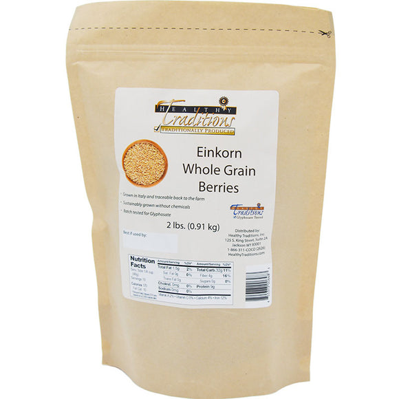 Glyphosate-tested Einkorn Ancient Grain Berries - 2 lb. bag