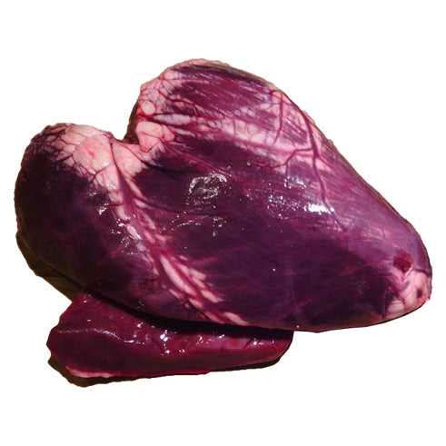 Pet Food - Grass-fed Bison Heart, approx. 1 lb. (6-heart minimum)