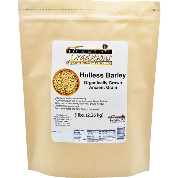 Ancient Grain Hulless Barley - 5 lb. Bag