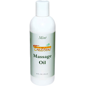 Virgin Coconut Oil Massage Oil - Mint - 8 oz.