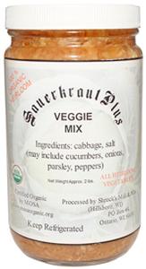 Raw Sauerkraut Plus Veggie Mix - 2 lbs.