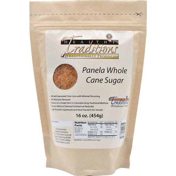 Panela Whole Cane Sugar - 1lb Bag