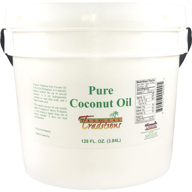 Pure Coconut Oil 1 gallon Healthy Traditions