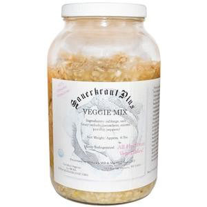 Raw Sauerkraut Plus Veggie Mix - 6 lbs.