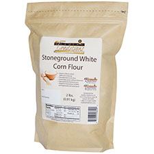 GMO-tested White Corn Flour – 2lb. Bag