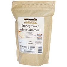GMO-tested White Cornmeal – 2lb. Bag