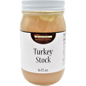 Pastured Turkey Bone Stock 16 oz. (2-jar minimum)