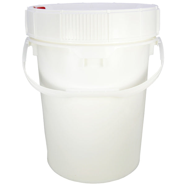 LIFE LATCH® NEW GENERATION 5 GALLON PLASTIC PAIL WITH WHITE SCREW