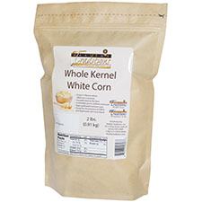 GMO-tested White Whole Kernel Corn – 2lb. Bag
