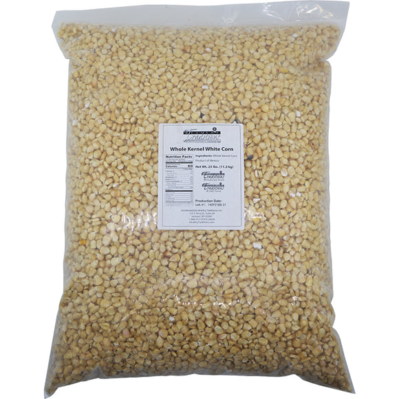 GMO-tested White Whole Kernel Corn – 25 lb. (limit of 2)